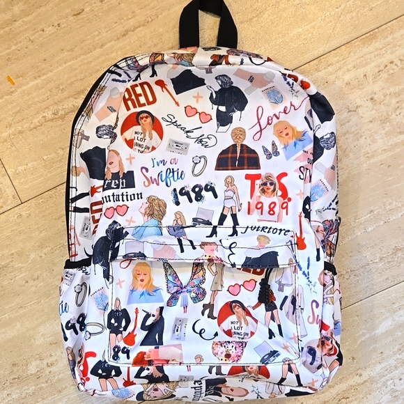 Handbags - Taylor Swift "I'm a Swiftie" Unique Multi Zipper Pocket Backpack